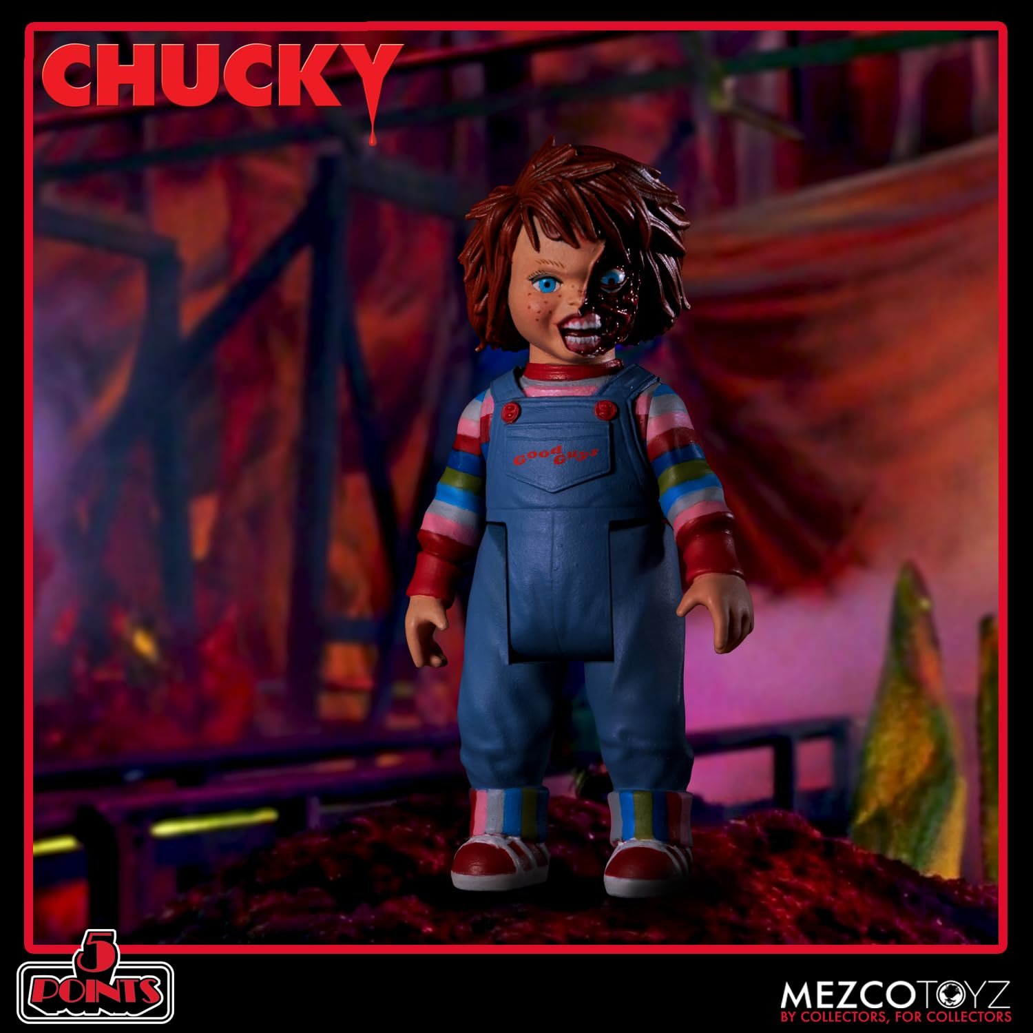 Фігурки Mezco 5 Points Chucky Deluxe Set пластик, фото №6