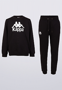 Спортивний костюм Jungen Anzug 709485J-19-4006 Kappa Чорний XL - Фото 1