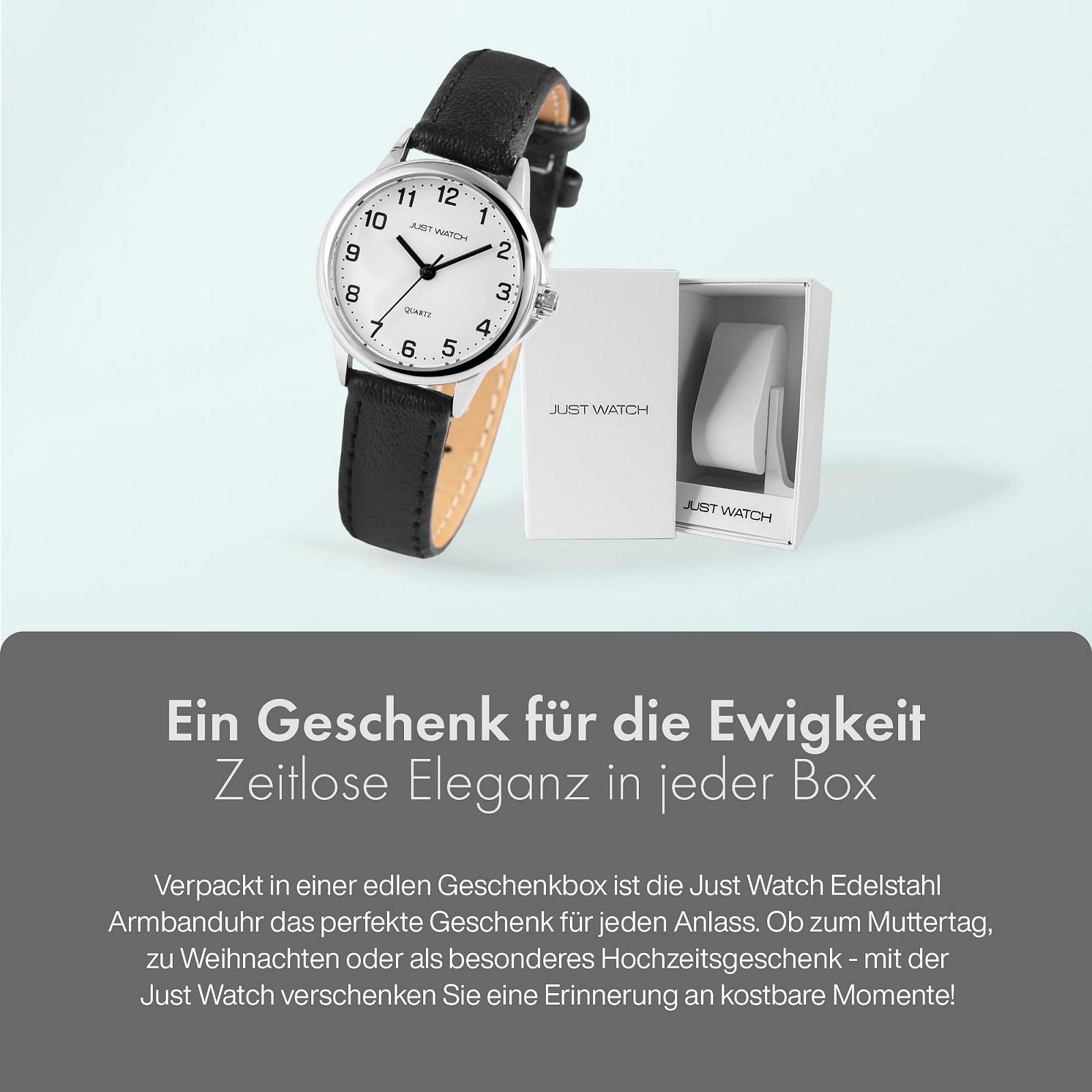 Женские часы Just Watch Brigitt JW10169, аналоговые, кварцевые, классические, элегантные, натуральная кожа, фото №6