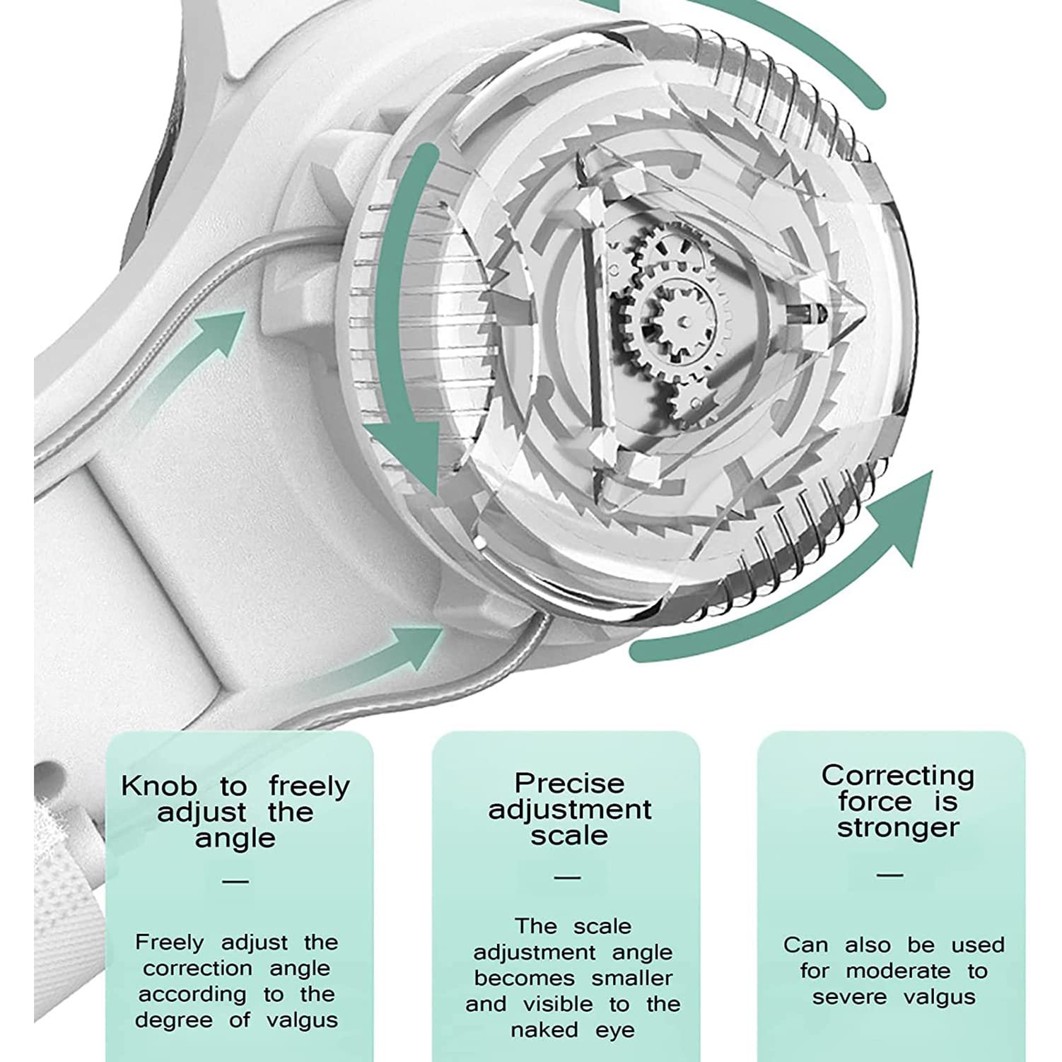Ортопедичний засіб при вальгусній деформації, Випрямляч, Гнучке обертання на 180°, Відновлює правильну поперечну арку, фото №8