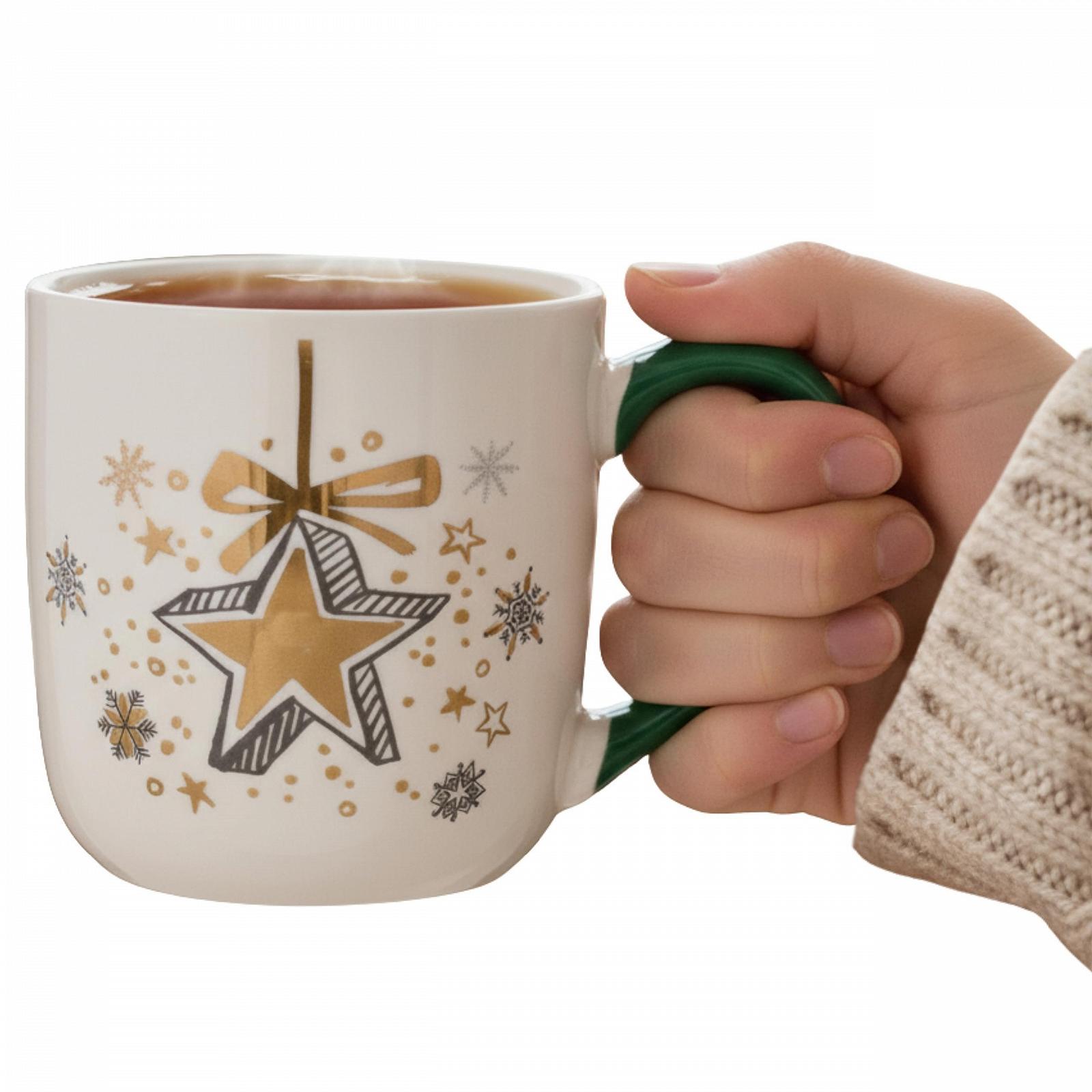 Різдвяна порцелянова кружка з ручкою і різдвяним мотивом Sarcia.eu, 320 мл, біла (зірка), фото №3 Різдвяна порцелянова кружка з ручкою і різдвяним мотивом Sarcia.eu, 320 мл, біла (зірка), фото №3