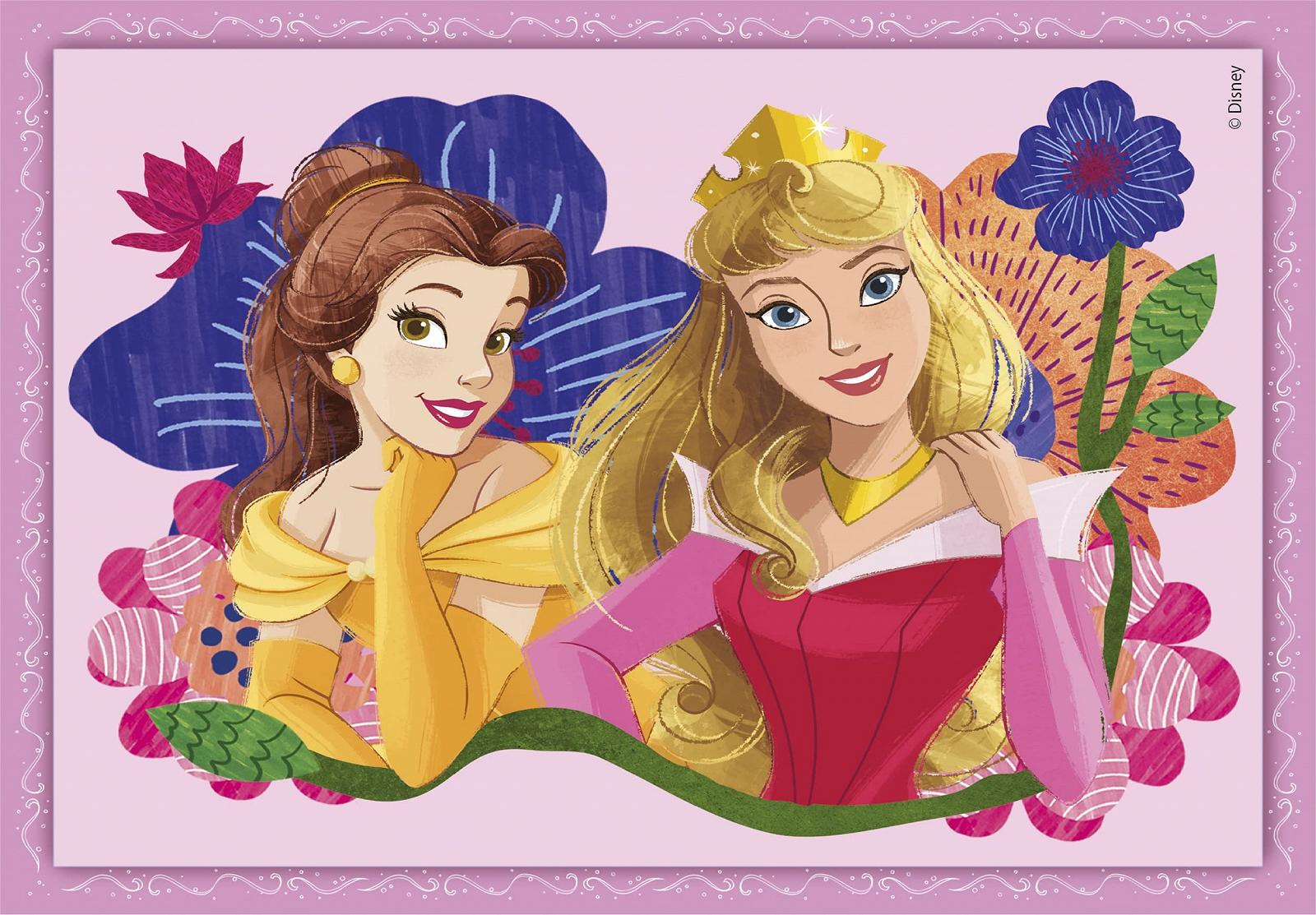 Пазл Clementoni Supercolour 4 in 1 21517 Disney Princess 12, 16, 20, 24 детали, фото №5