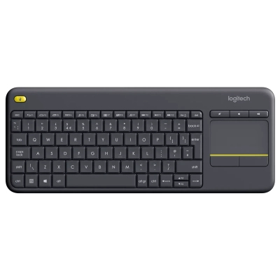 Клавиатура Logitech K400 Plus Touch Wireless UA Black (920-007145), фото №1