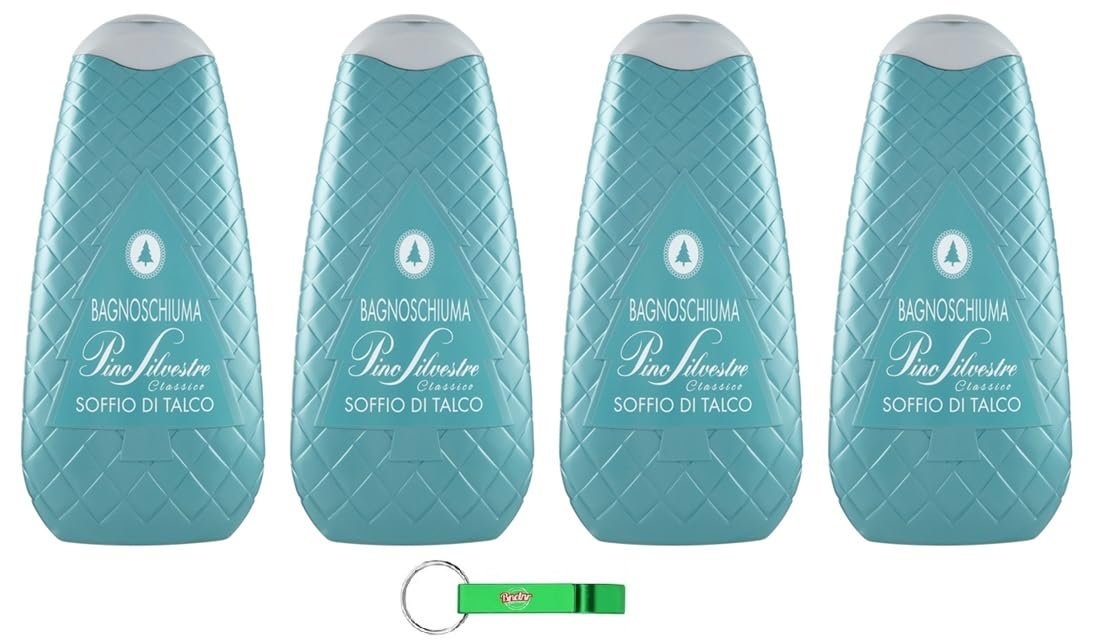Набір гелів для душу та піни для ванни Pino Silvestre Classico Soffio di Talco 4 x 750 мл, фото №1