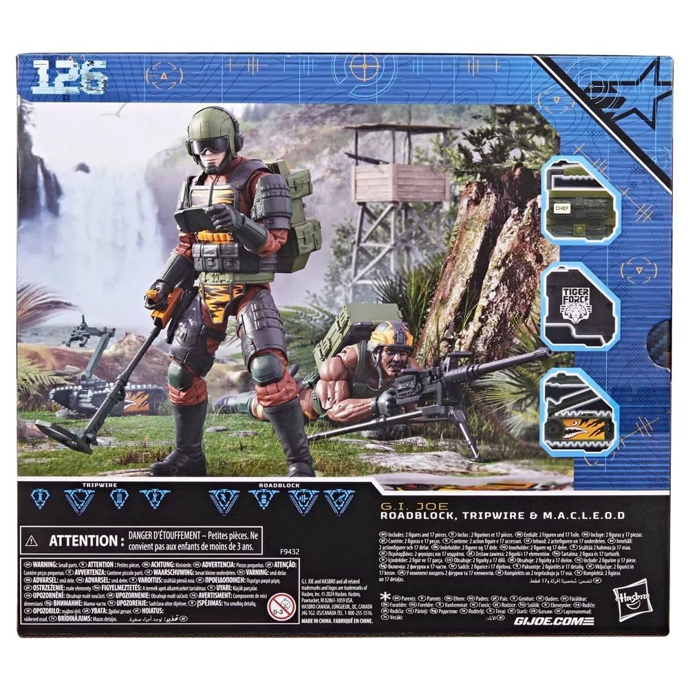 Набір фігурок G.I. Joe Tiger Force Roadblock, Tripwire і M.A.C.L.E.O.D., фото №3