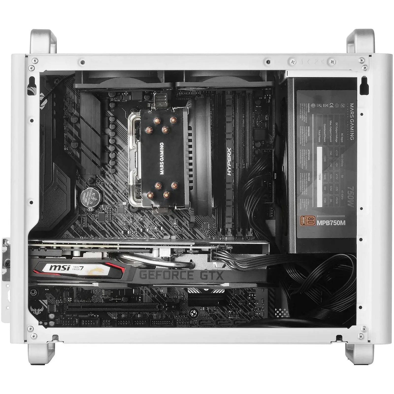 Корпус Mars Gaming MC-ELITE / без БЖ / Білий, фото №5 Корпус Mars Gaming MC-ELITE / без БЖ / Білий, фото №5