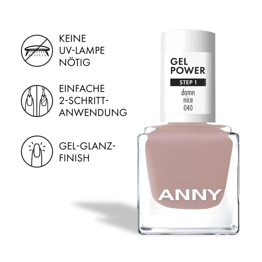 Гель-лак ANNY Gel Power - Гель-лак для ногтей без УФ-лампы, Brilliant Shine & Lasts до 12 дней, Chip & Scratch Resistant, Damn Nice - Gentle Taupe Beige - 8 мл, фото №4 Гель-лак ANNY Gel Power - Гель-лак для ногтей без УФ-лампы, Brilliant Shine & Lasts до 12 дней, Chip & Scratch Resistant, Damn Nice - Gentle Taupe Beige - 8 мл, фото №4