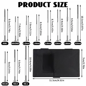 Набір прецизійних викруток 11 в 1 для ремонту окулярів та годинників магнітний synthetic.ua - Фото 1