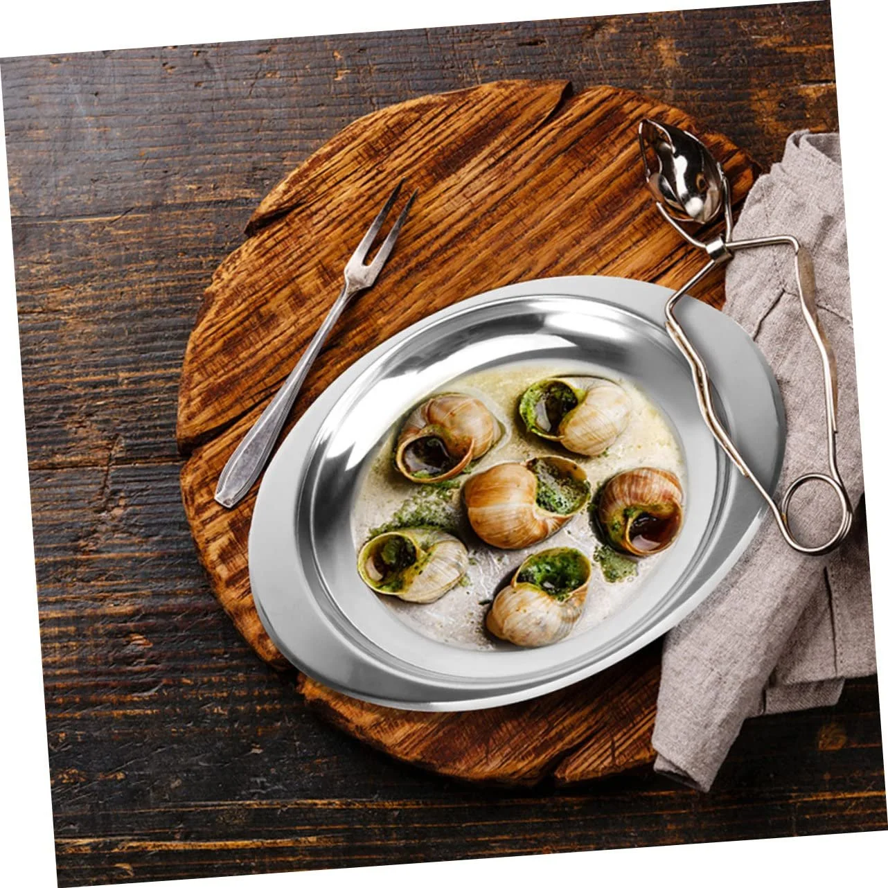 Форма для запікання равликів Garneck з нержавіючої сталі термостійка з відділеннями, фото №9