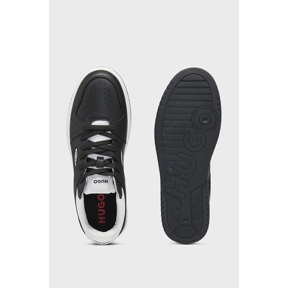 Кросівки HUGO Hadrian Tenn зі штучної шкіри на шнурівці з логотипом, фото №3