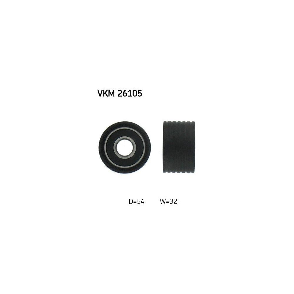 Направляющий/обводной ролик зубчатого ремня SKF VKM 26105 для OPEL RENAULT VAUXHALL, фото №1