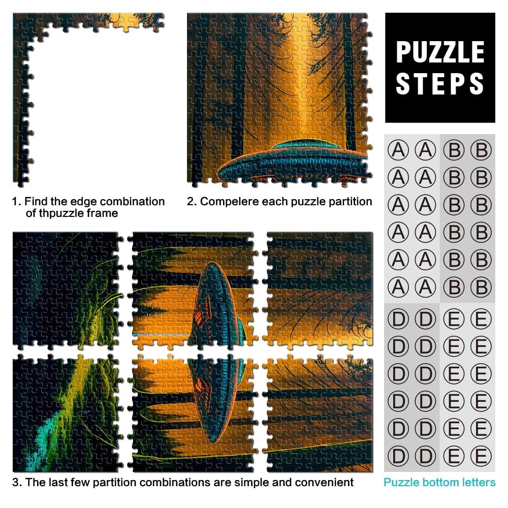 Пазл деревянный UFO Art 1000 деталей 50 x 75 см, фото №2 Пазл деревянный UFO Art 1000 деталей 50 x 75 см, фото №2