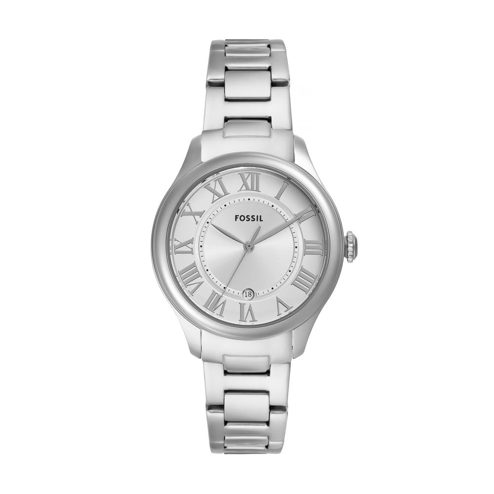 Женские Часы Fossil Gilmore Серебристый Нержавеющая Сталь и Сумка Jolie Коричневый Набор, фото №5