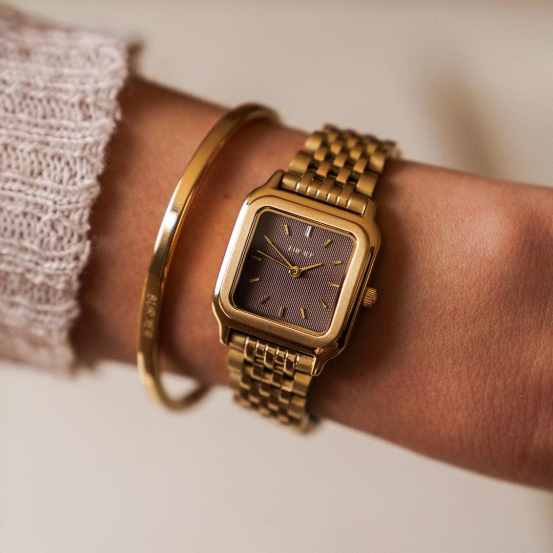 Жіночий годинник BURKER Macy Браслет-ланка Нержавіюча сталь Аналоговий Кварц 3 ATM Водонепроникний, фото №6