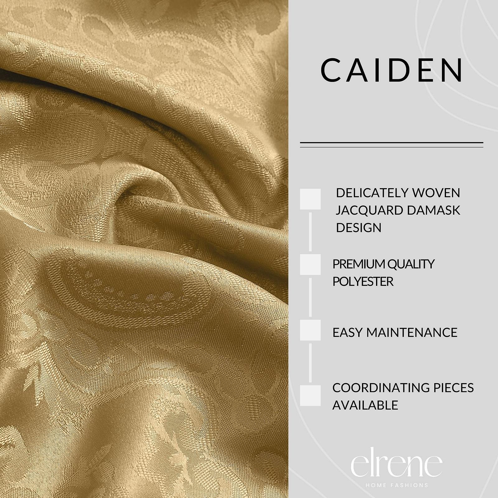 Скатертина Elrene Caiden Elegance Damask 120" x 60" Gold, фото №3