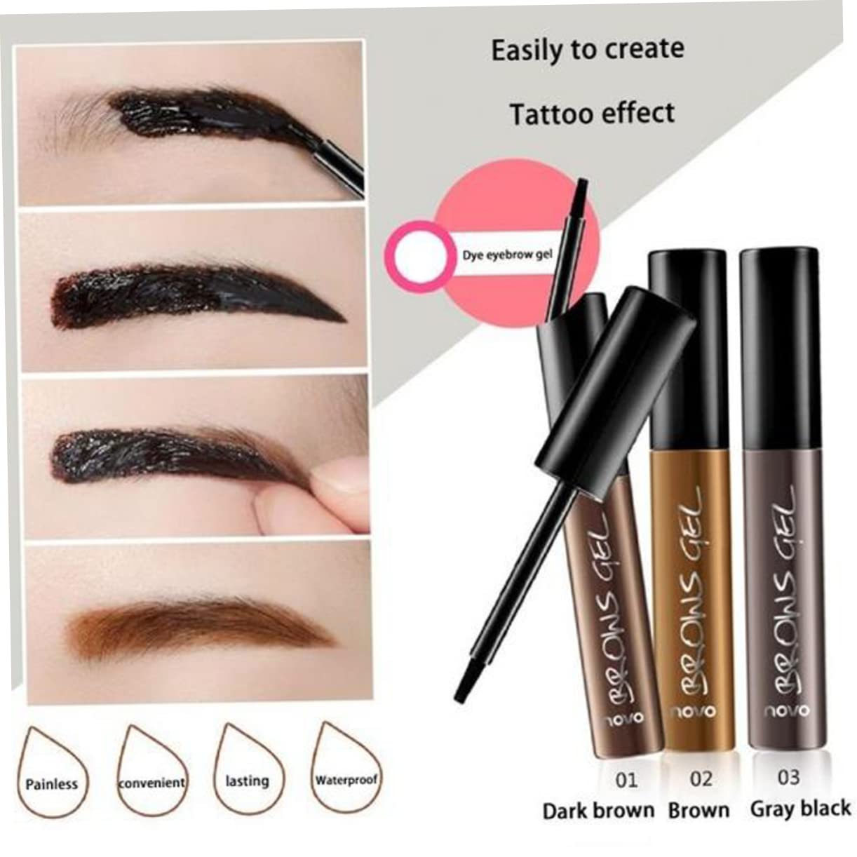 Гель для бровей Peel Off Natural Tint, фото №2