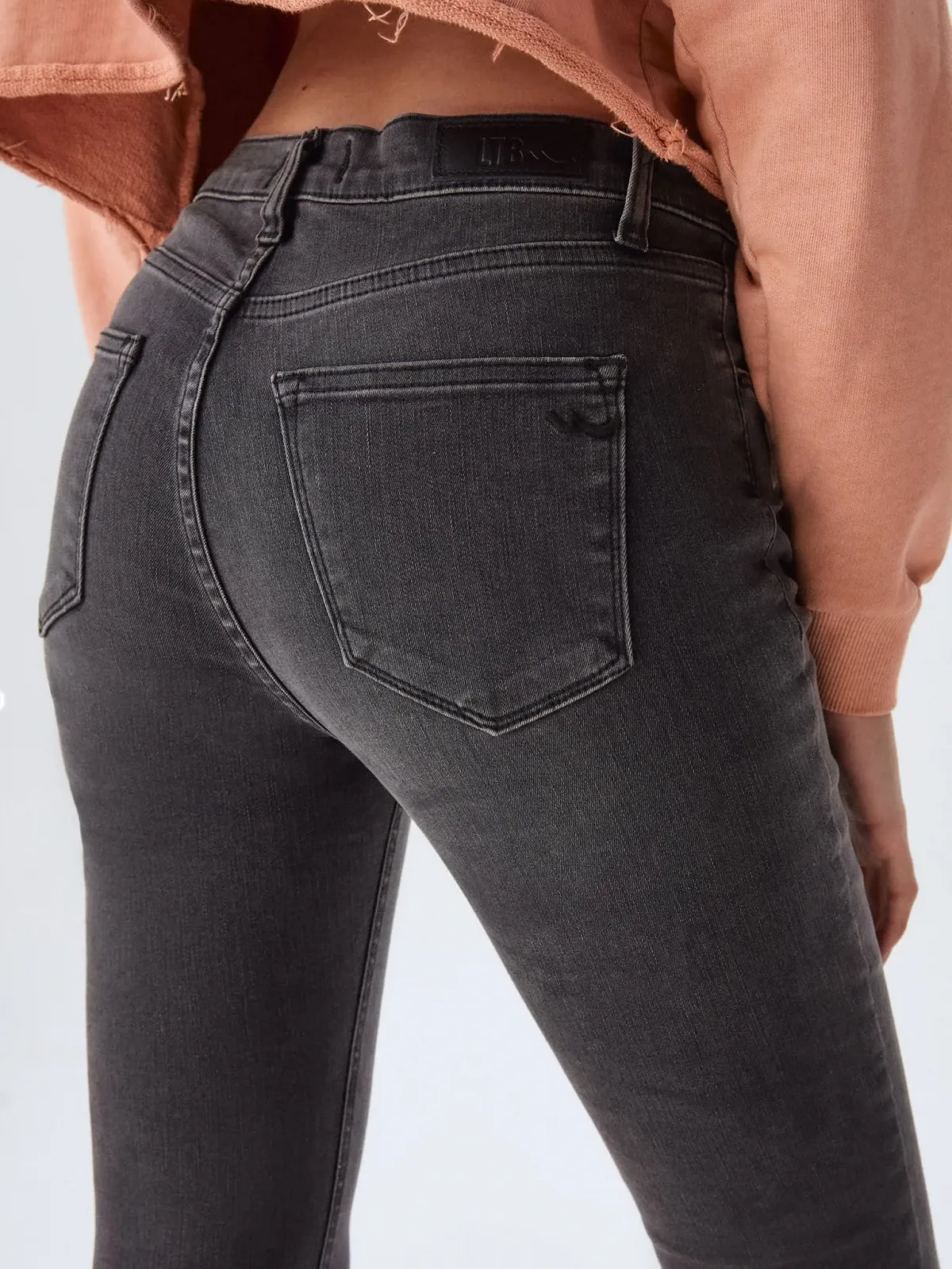 Джинсы LTB Amy Highwaist 5-Pocket Style Cерый (Enara Wash 53420) 25W, фото №6