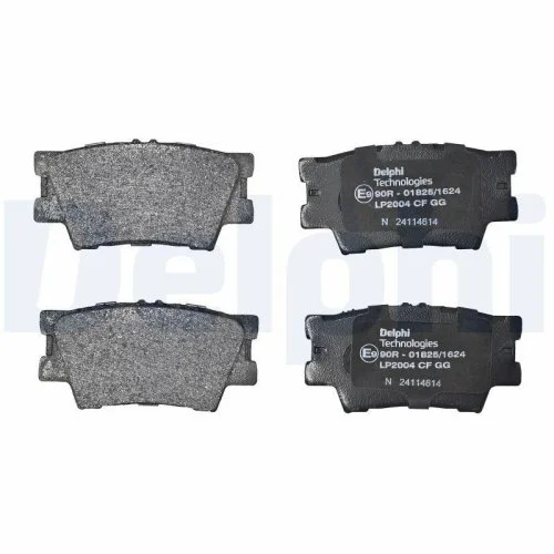 Комплект тормозных колодок, дисковый тормоз DELPHI LP2004 для TOYOTA LEXUS TOYOTA (GAC), фото №2