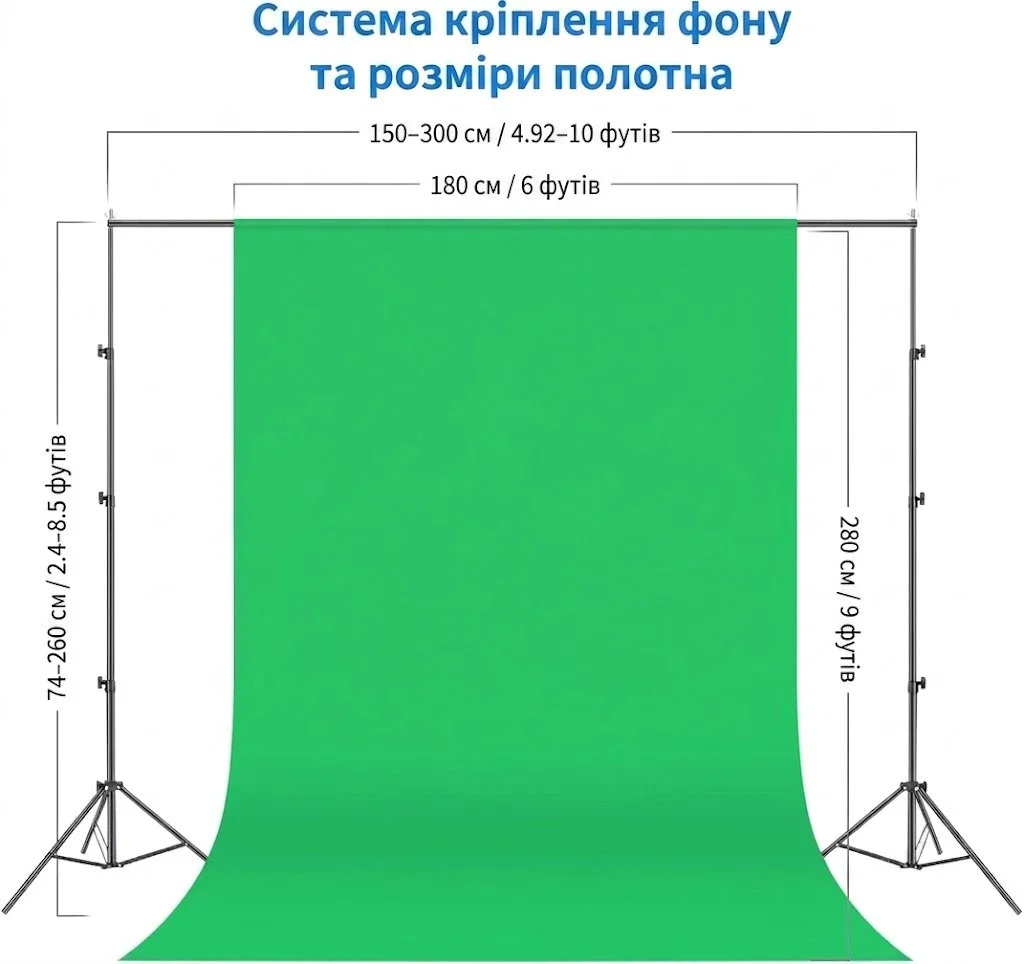 Набор студийного освещения и фонов Neewer NK100 Черный, фото №5