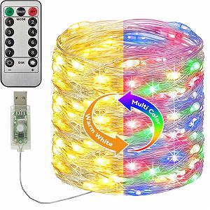 Гирлянда Btfarm 120 LED, 12 м, теплый белый - Фото 1