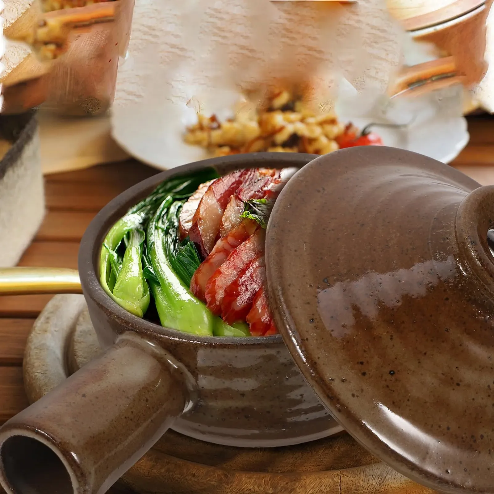 Кастрюля С крышкой Термостойкая Антипригарная для риса и супа, фото №5