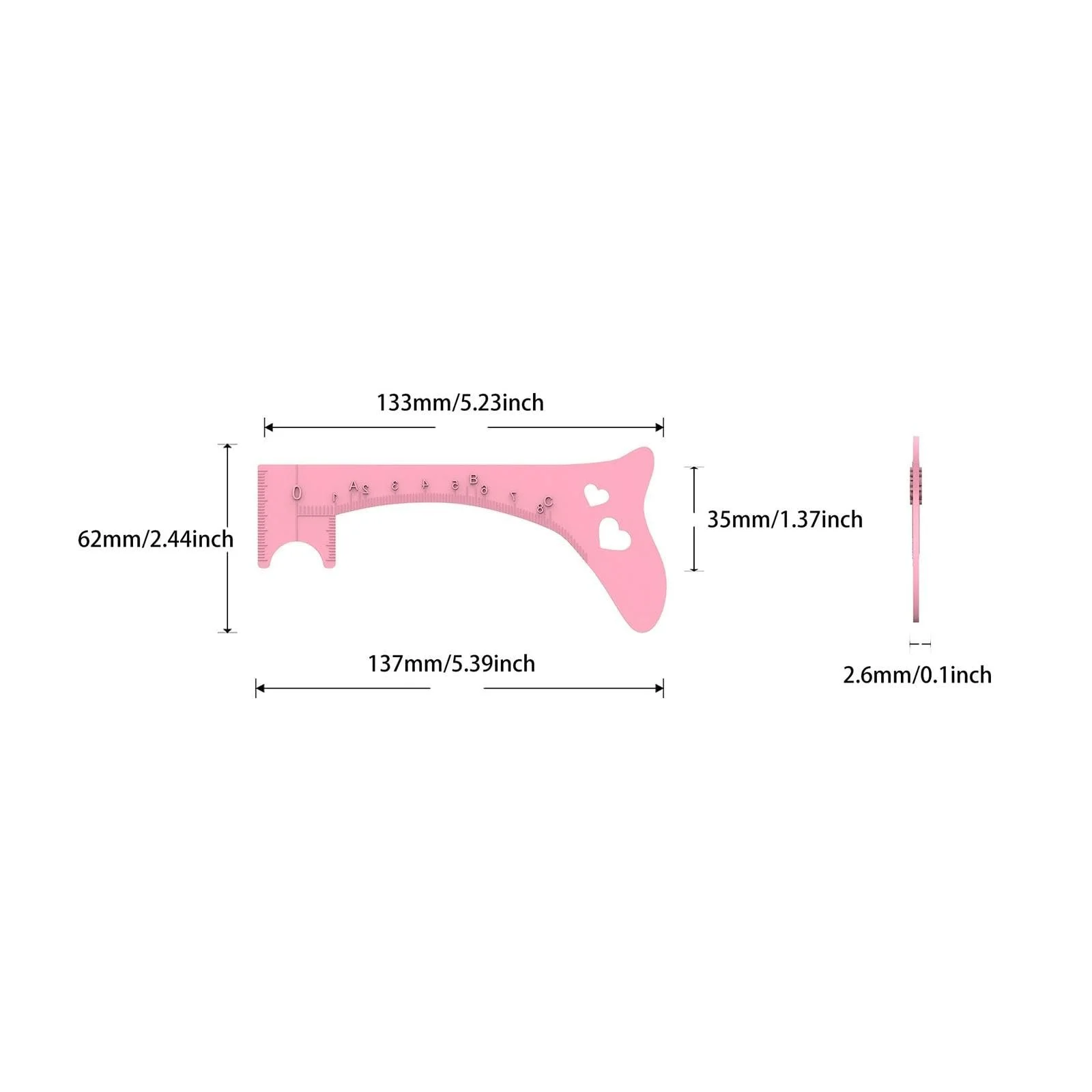 Трафарет для подводки perfeclan, шаблон для бровей, фото №4