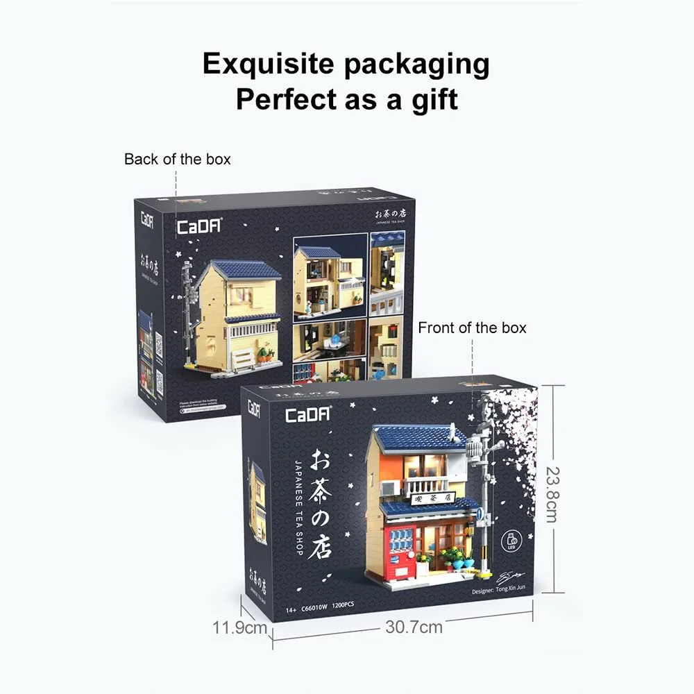 Конструктор CaDA Master C66010W Японський чайний будинок 1200 деталей Білий, фото №9