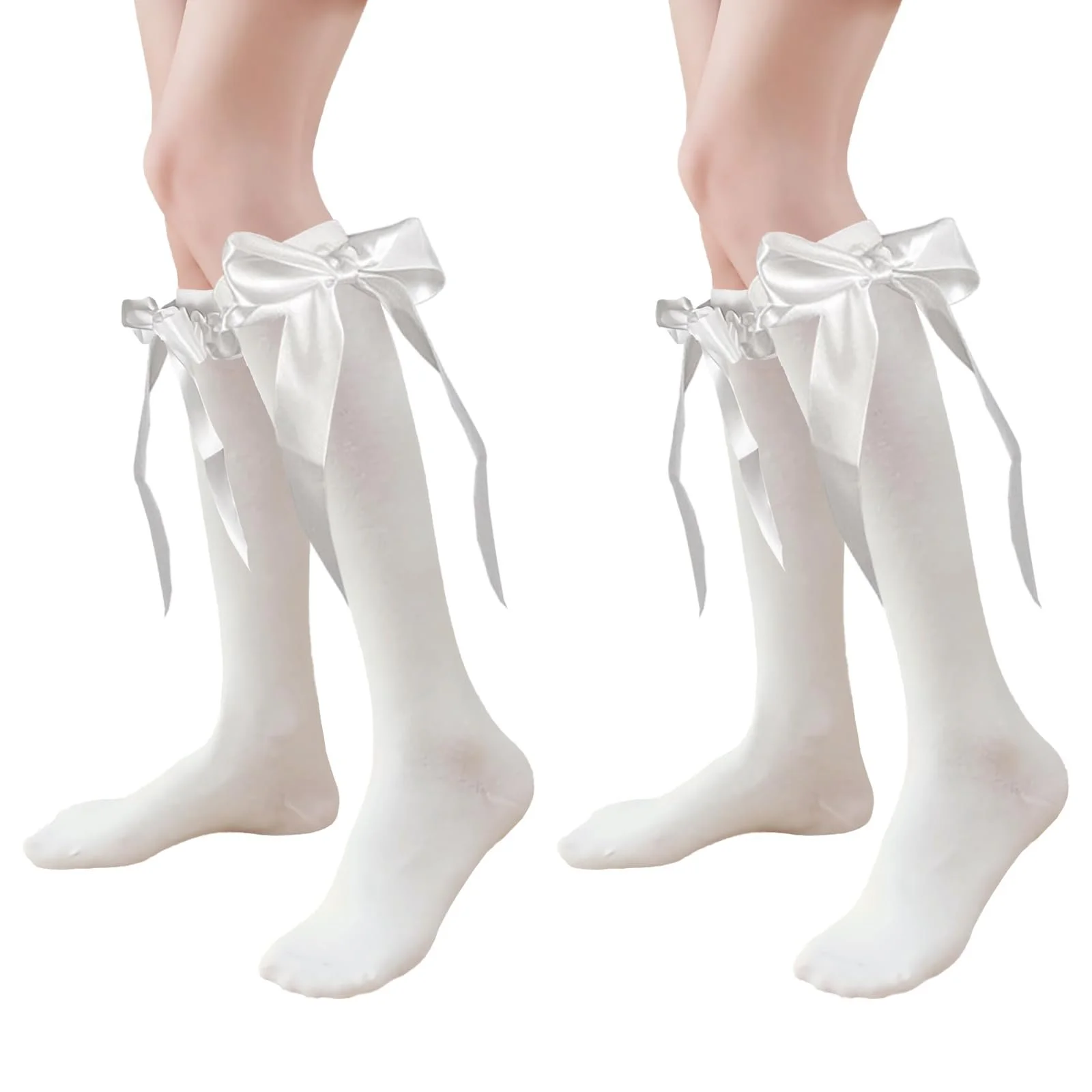 Жіночі гольфи Білий, 2 пари, фото №1 Жіночі гольфи Білий, 2 пари, фото №1