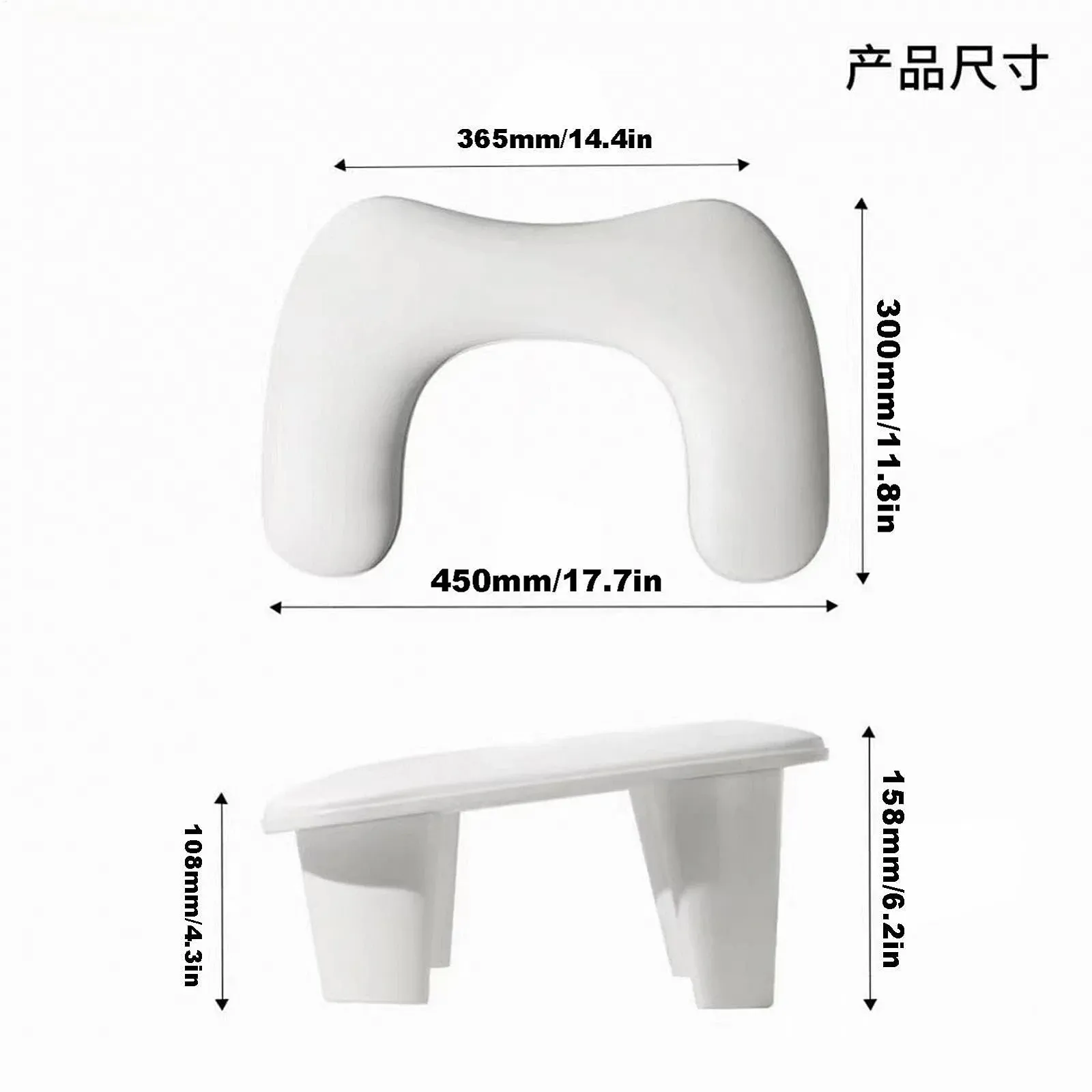 Підставка для рук Principia з подушкою для манікюру, знімна, фото №5