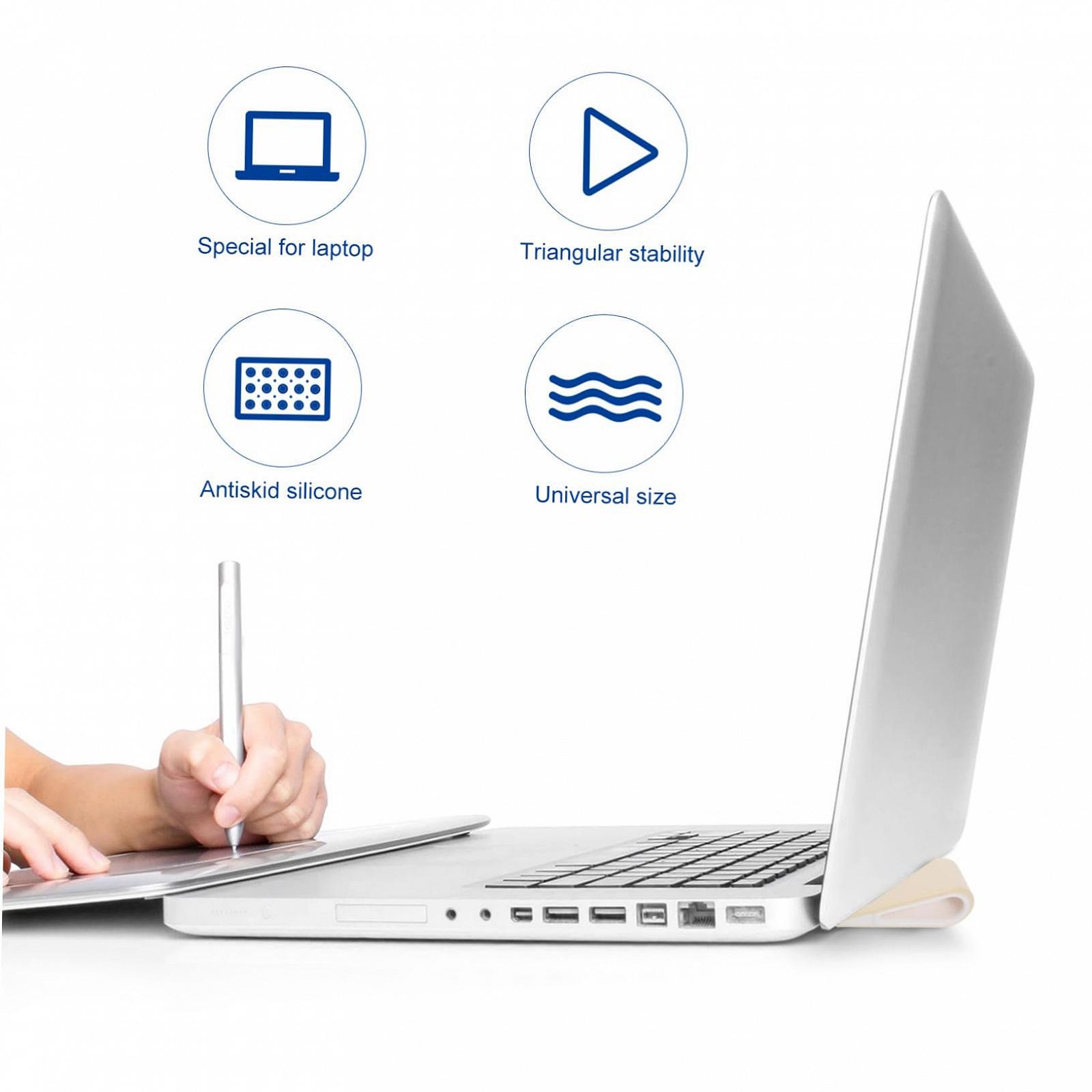 Підставка для ноутбука Силіконова Набір 2 шт. Клиноподібна для столу Нековзна, фото №8