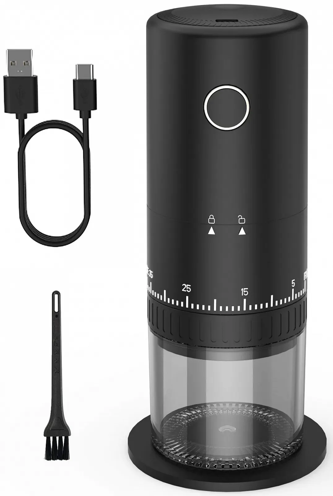 Кавомолка акумуляторна CEVING ProGrind X1 Чорна, фото №1