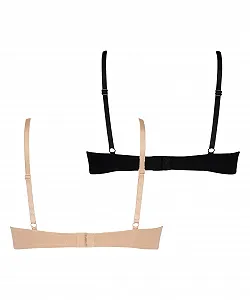 Бюстгальтер на кісточках Hunkemöller формована чашка Rugby Tan 36B 80B Набір з 2 шт. synthetic.ua - Фото 1