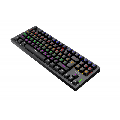 Клавиатура Vinga KBGM-110 87 key LED Blue Switch USB Black (KBGM-110, фото №1