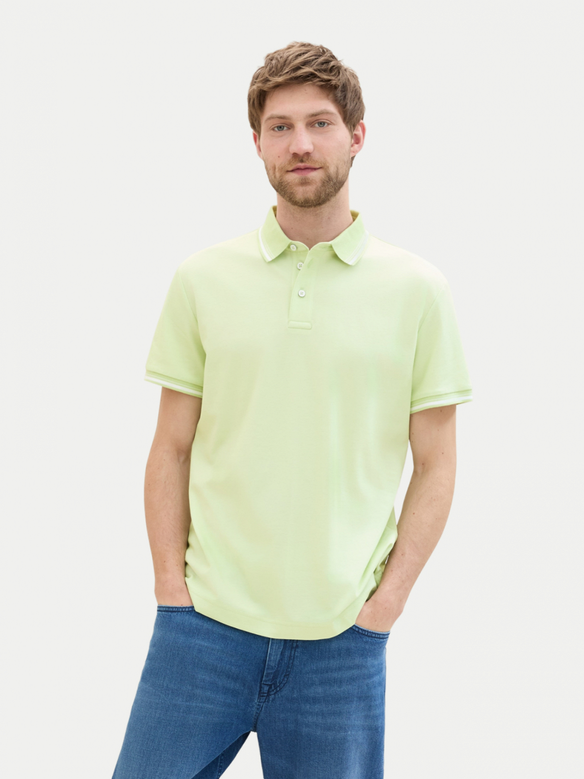 Поло Polo 1041795ХХ35169 Tom Tailor Салатовий 2XL, фото №1
