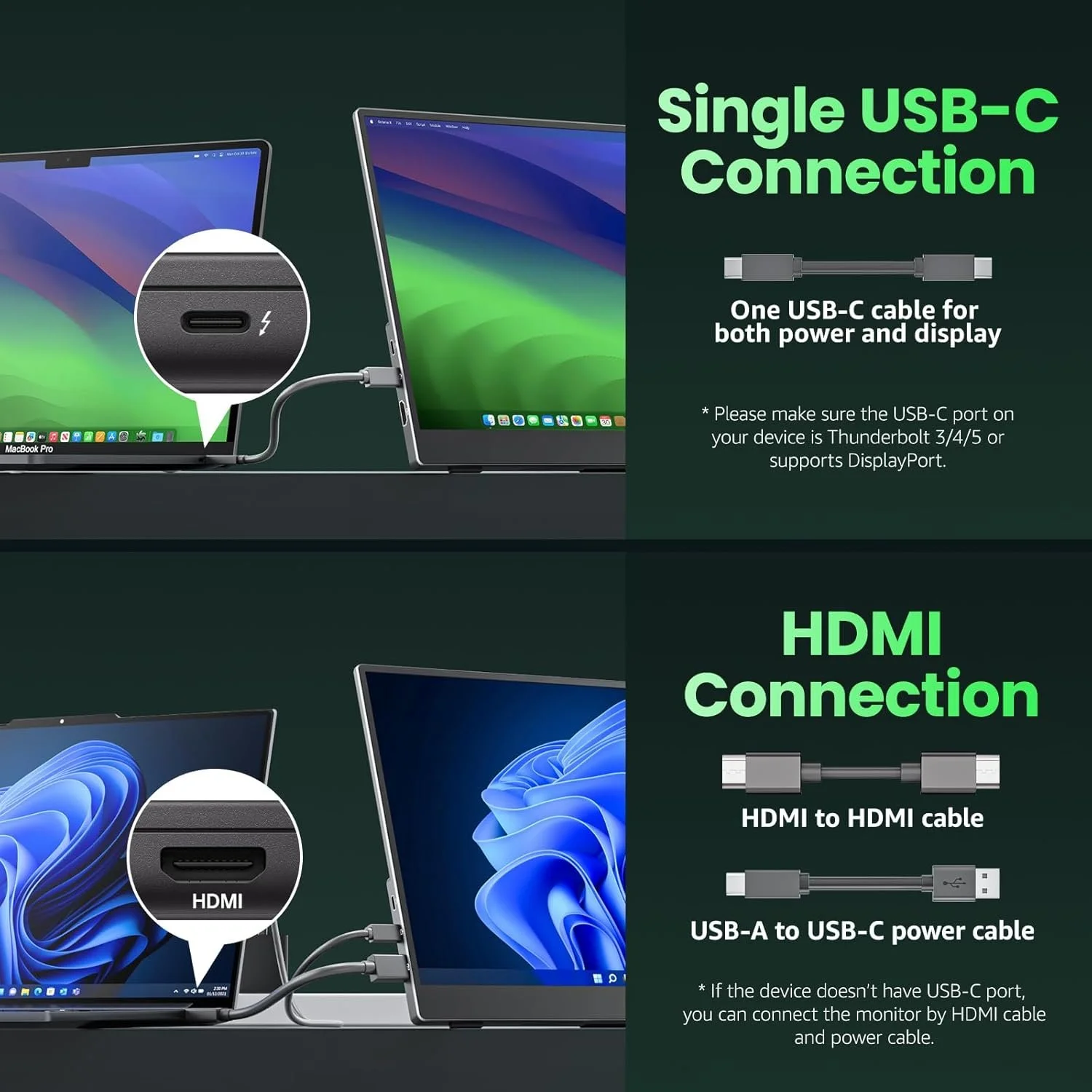 Портативний монітор 15.6'' Cocopar Y156FH7LS Full HD IPS 60 Гц Black, фото №2 Портативний монітор 15.6'' Cocopar Y156FH7LS Full HD IPS 60 Гц Black, фото №2