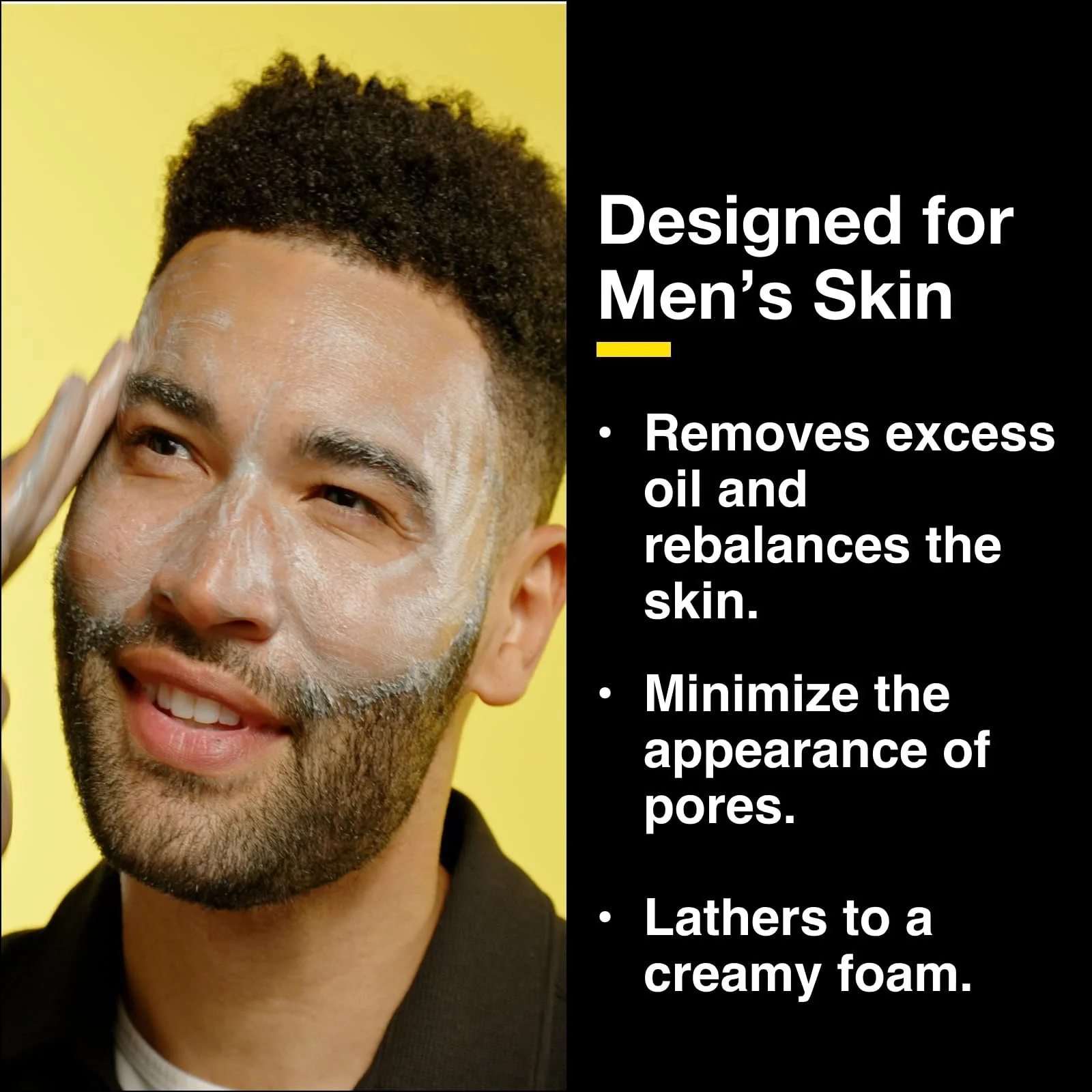 Очищуючий Засіб для Обличчя Lumin Charcoal для Чоловіків Щоденний з Розмарином, Проблемна Шкіра, фото №3