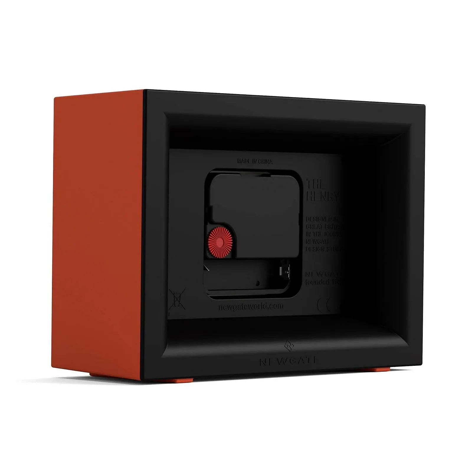 Настільний годинник NEWGATE Henry | Сучасний прямокутний дизайн | Помаранчевий гарбуз | Легко читаємі цифри, фото №7 Настільний годинник NEWGATE Henry | Сучасний прямокутний дизайн | Помаранчевий гарбуз | Легко читаємі цифри, фото №7