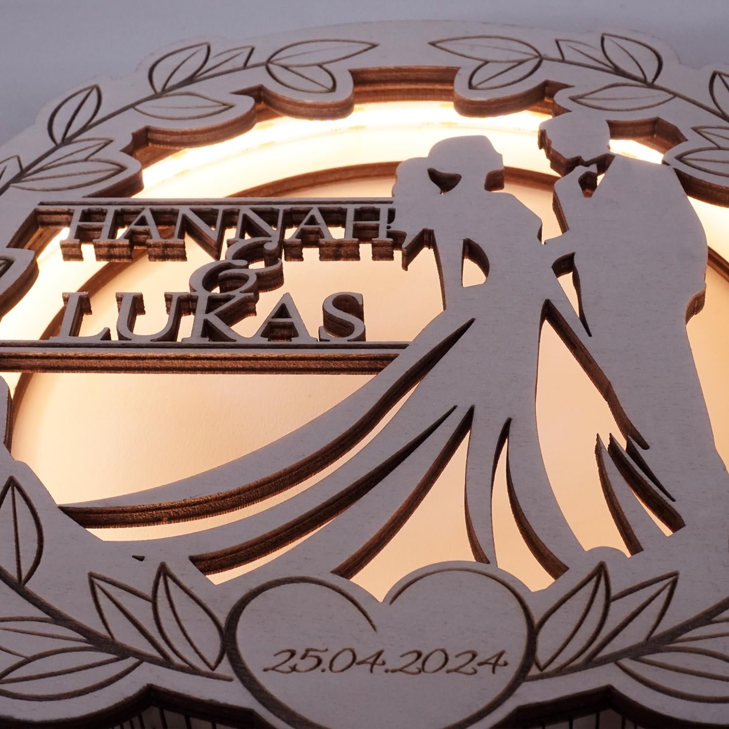 Настільна лампа Namofactur USB Фанера тополі, фото №3