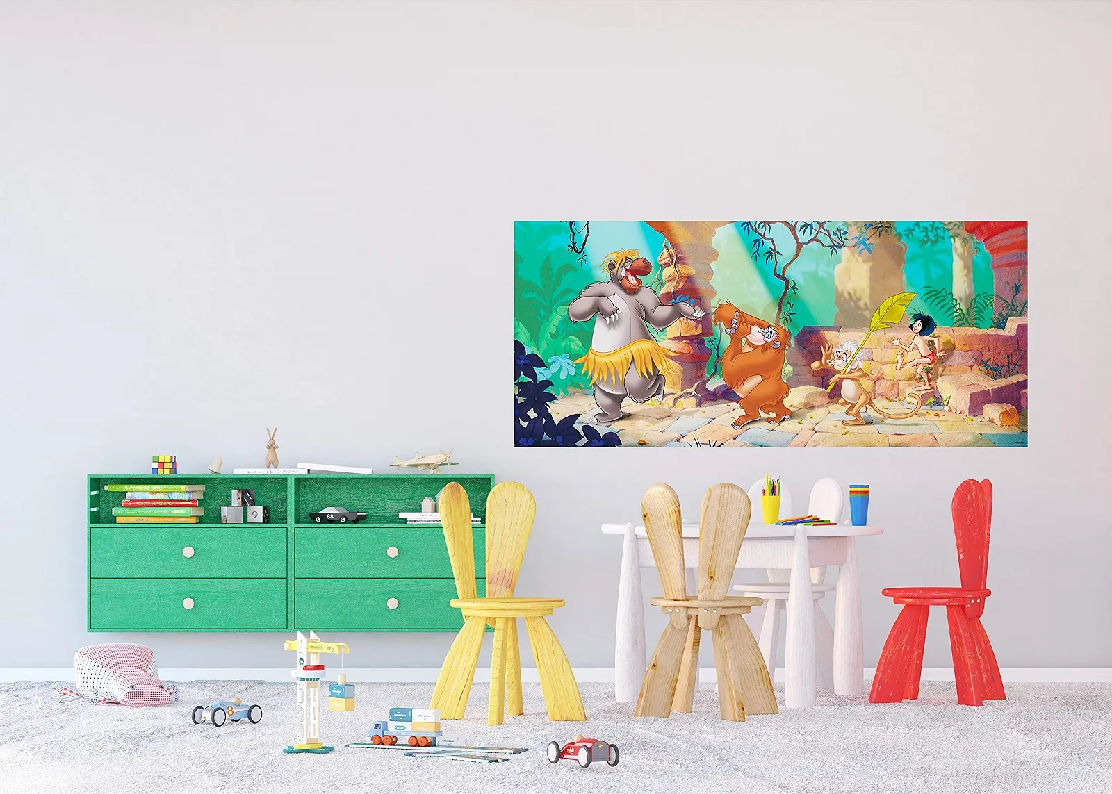 Фотошпалери AG Design Disney Jungle Book The Jungle Book флізелінові для дитячої кімнати 1 шт. багатоколірні 0.1 x 202 x 90 см, фото №2