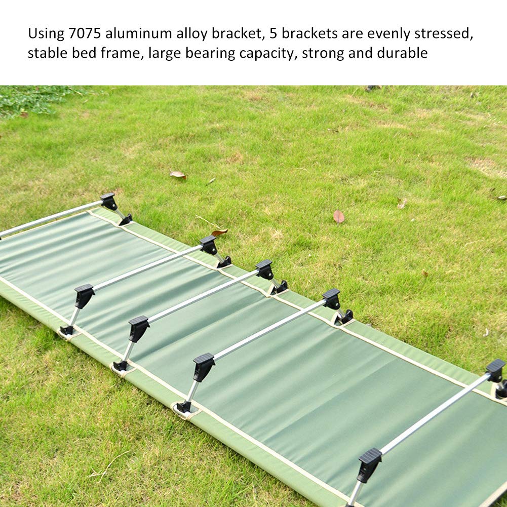 Кровать Qukaim Outdoor из алюминиевого сплава ультралегкая складная односпальная для пляжа кемпинга обеденного перерыва, фото №6