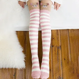 Носки до колен Luckxing Fluffy, Пушистые носки до колен, Милые животные, Коралловый флис, Полосатые носки выше колен, Пушистые носки - гетры для женщин для холодной погоды цена на synthetic.ua - Фото 1 Носки до колен Luckxing Fluffy, Пушистые носки до колен, Милые животные, Коралловый флис, Полосатые носки выше колен, Пушистые носки - гетры для женщин для холодной погоды synthetic.ua - Фото 1