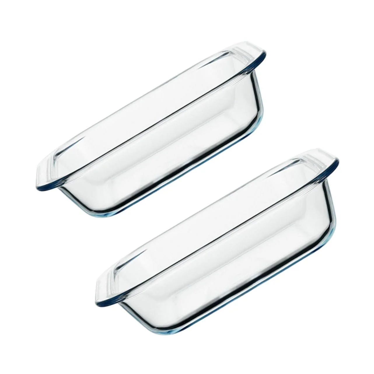 Набор стеклянных форм для запекания Amosfun 2 шт., квадратные, для пиццы и риса, термостойкие, фото №1