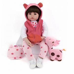 Кукла Реборн Девочка SYP 60 см Мягкая силиконовая виниловая кукла Реалистичная игрушка для малышей ручной работы synthetic.ua - Фото 1