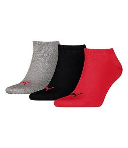 Носки Спортивные Puma Unisex, набор 3 шт, -232 Черный / Красный synthetic.ua - Фото 1