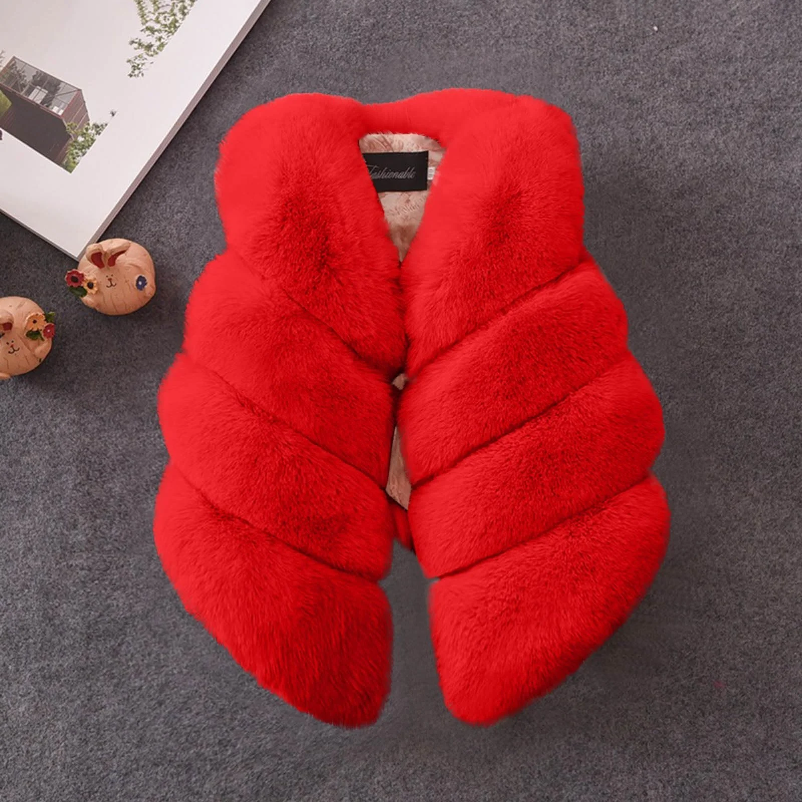 Жилет NZYIHAO зі штучного хутра для дівчаток, фото №3