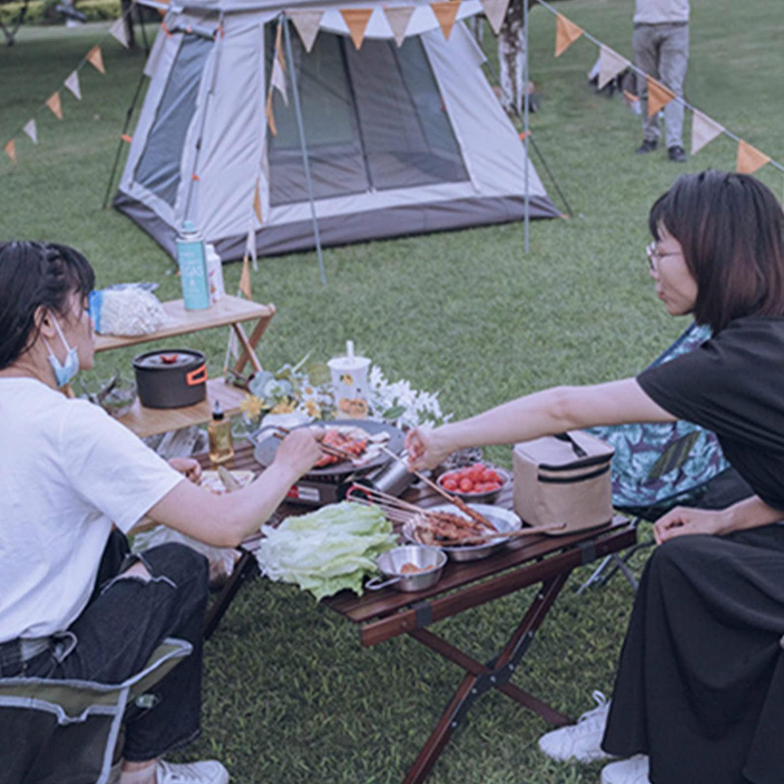 Миска Jextou Camping, миски для смешивания, отдельные миски для завтрака с плоским основанием и усиливающими заклепками для кемпинга и барбекю, фото №3
