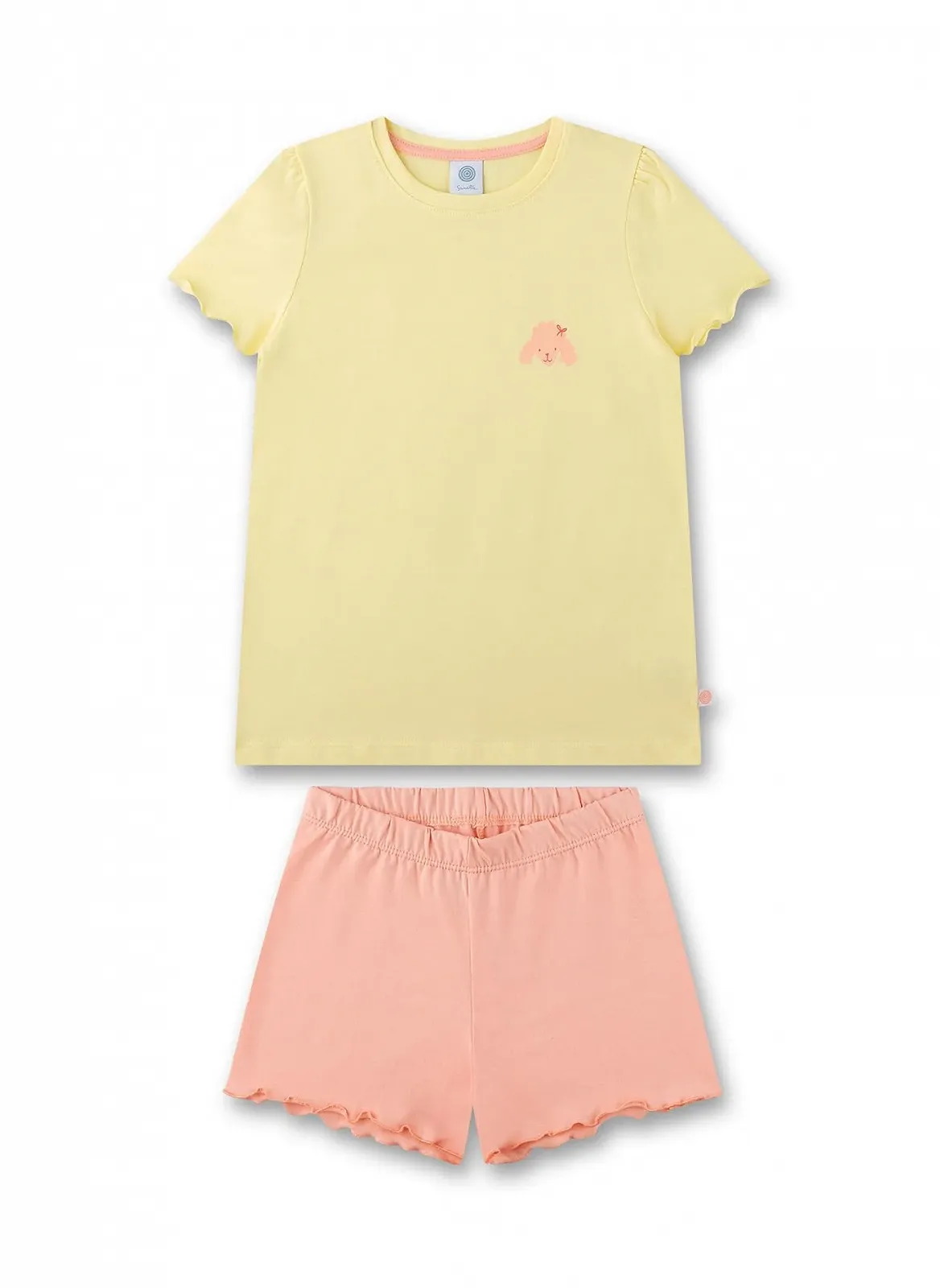 Піжама Sanetta для дівчат Коротка Жовта, фото №1 Піжама Sanetta для дівчат Коротка Жовта, фото №1
