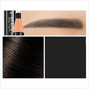 Олівець для брів Водостійкий олівець 1 7 см 5 кольорів Макіяж Професійний Довговічний Олівець для брів 1 штука Інструменти для макіяжу Олівець для брів Водостійкий (Чорний) - Фото 1