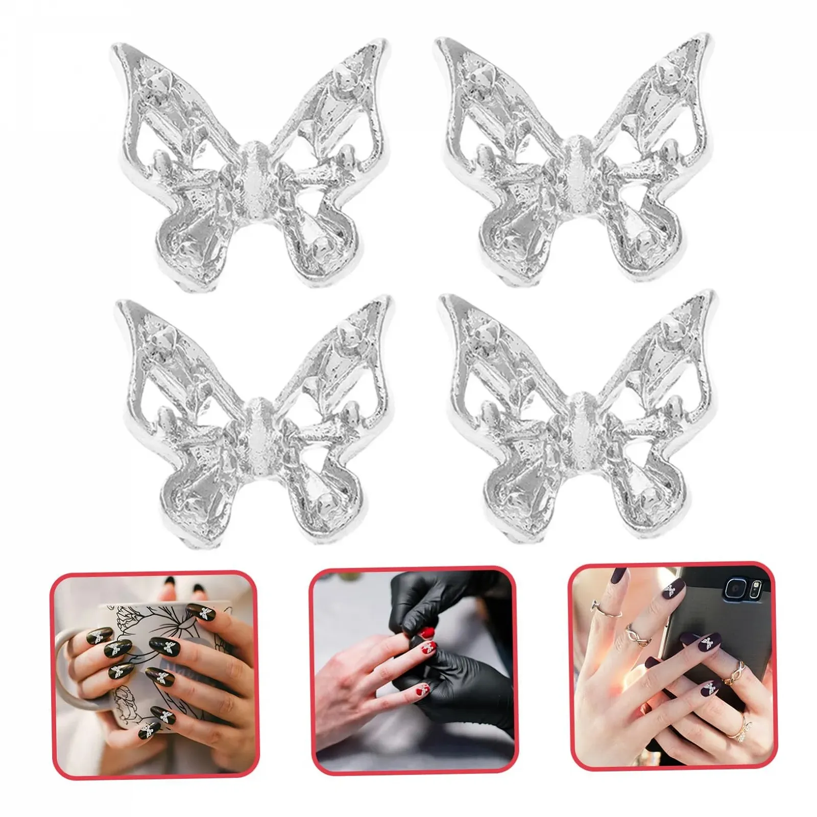 Украшения для ногтей Бабочки FOMIYES 30 шт., фото №8