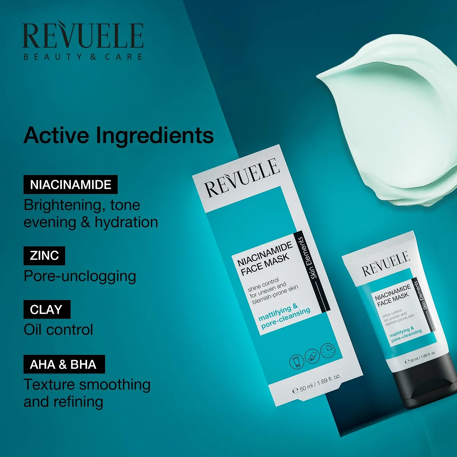 Маска для обличчя REVUELE NIACINAMIDE 50 мл, фото №3